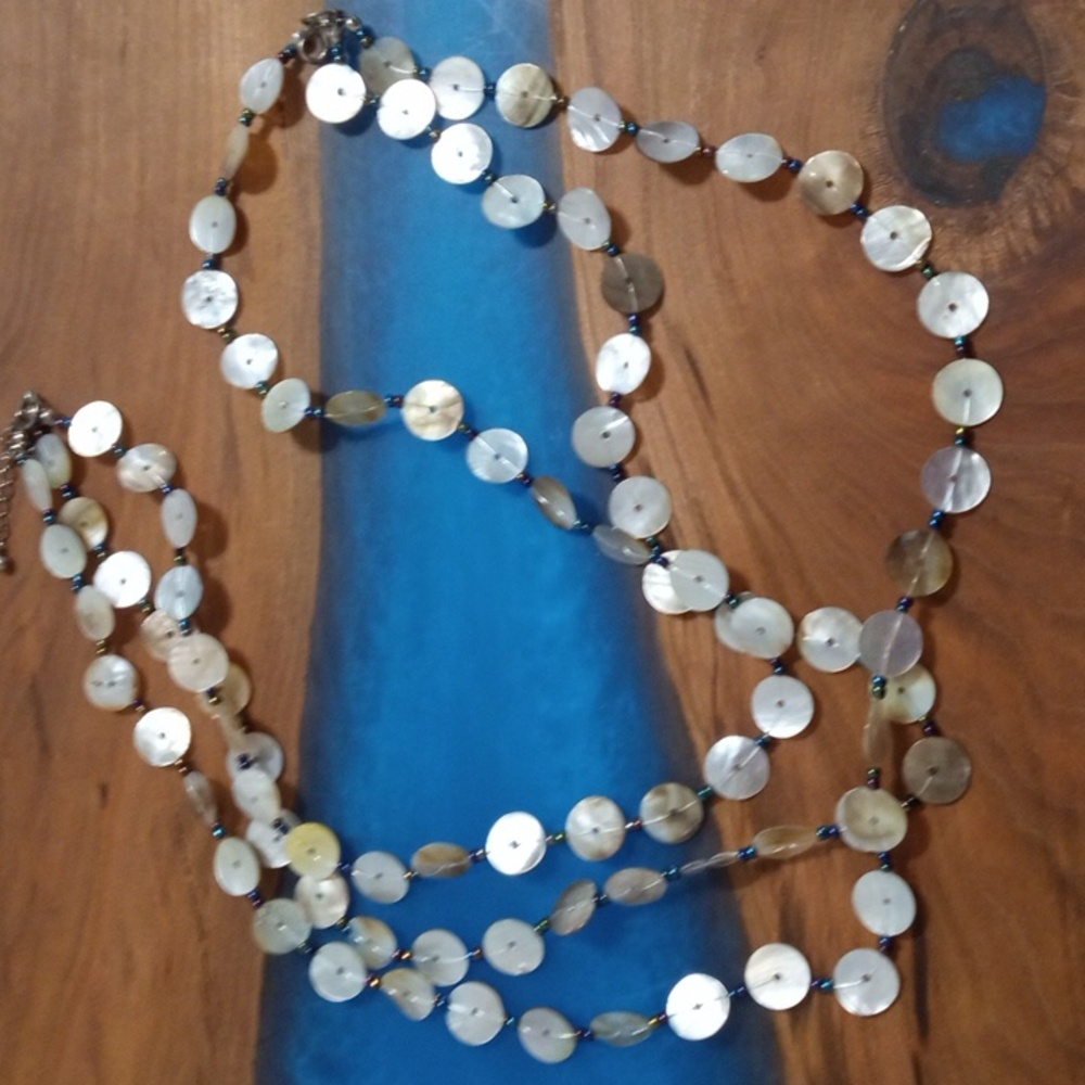 Women's abalone shell necklace